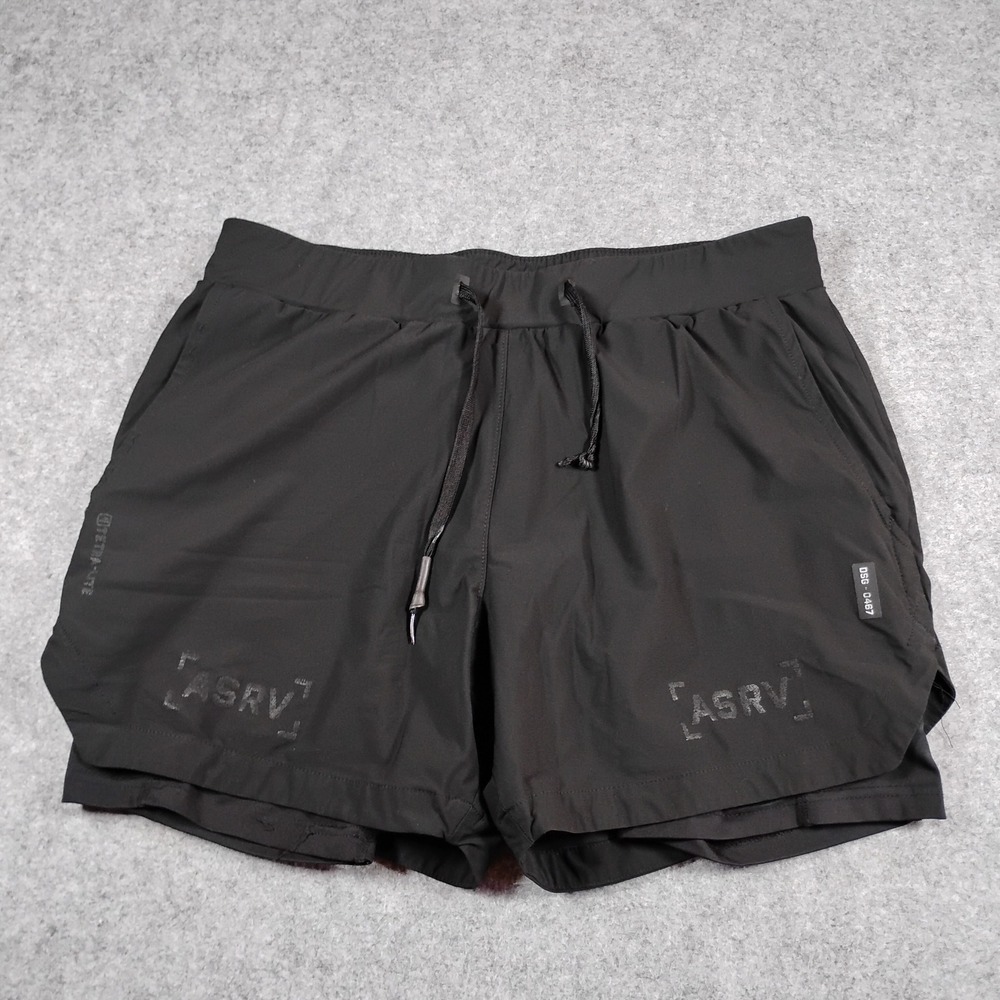 ASRV DSG-0467 Tetra-Lite Training Shorts Mens Black‎ Size Medium 5in Inseam